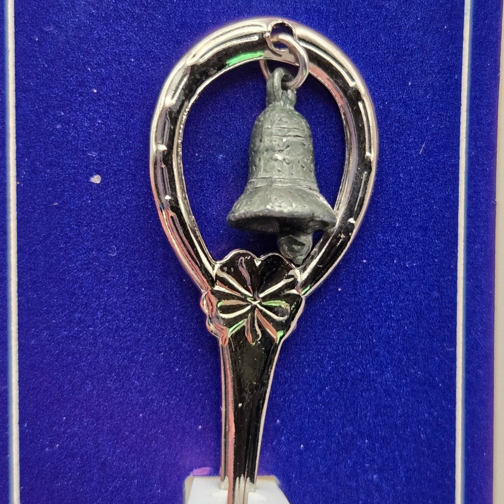 Mission San Luis Rey New Collector Spoon Souvenir Silver Tone Bell‎ Horseshoe